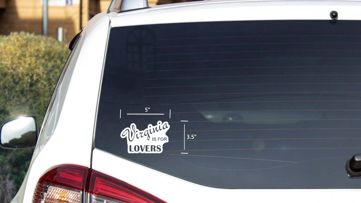 Vinyl Decal Virginia is for Lovers – Paw Prints Screen Printing, LLC