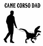 Vinyl Decal Cane Corso Dino Mom/Dad