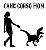 Vinyl Decal Cane Corso Dino Mom/Dad