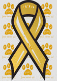 gold cancer ribbon