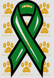 kelly green cancer ribbon