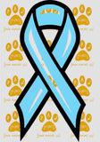 light blue cancer ribbon