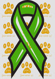 lime green cancer ribbon