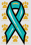 teal cancer ribbon