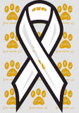 white cancer ribbon