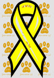 yellow cancer ribbon