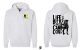 Double N Unisex Zip-Up Hoodie