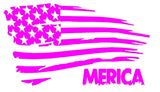 Vinyl 'Merica flag - Paw Prints Screen Printing